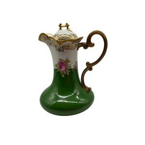 Imperial Crown China Pitcher, Hand Painted, Vienna Austria Vintage Collectible